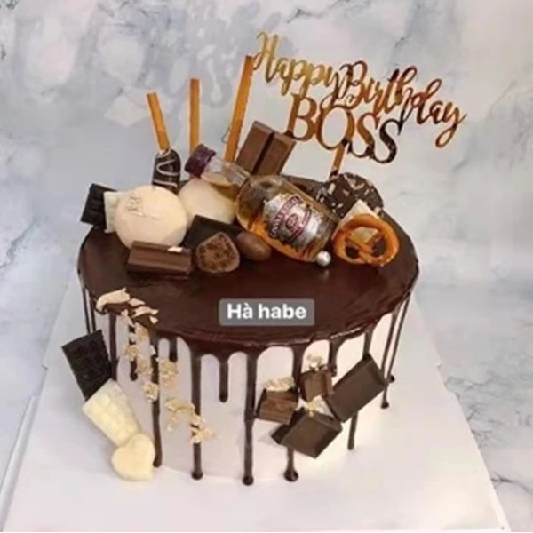 Cake Topper Dekorasi Kue Ulang Tahun Ultah Happy Birthday Boss Big Bos