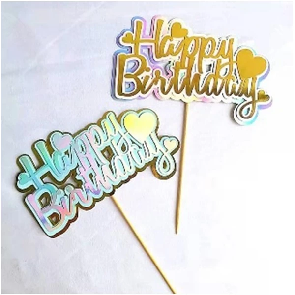 Cake Topper Dekorasi Kue Ulang Tahun Ultah Tart Happy Birthday Love