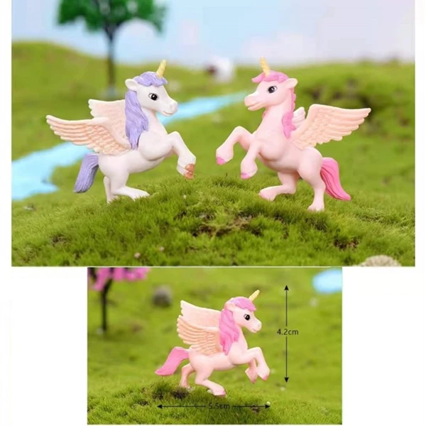 Cake Topper Figure Cake Topper Winged Unicorn Character Per Pcs