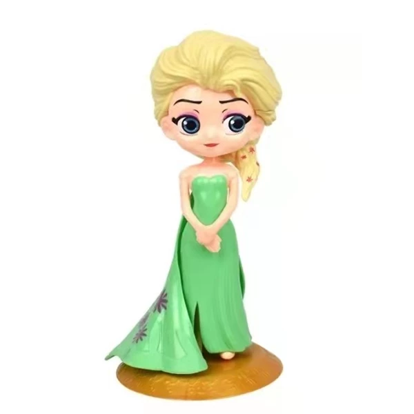 Cake Topper Figure Hiasan Kue Tart Karakter Princess Elsa Hijau Frozen