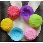 Silicone Cup Cake Cup Cake Silicone Mold Muffin Sun Type 15 Pc B 1