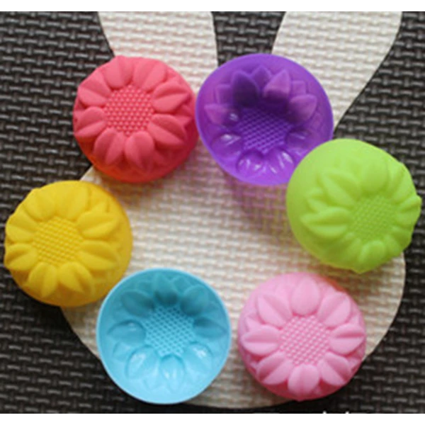 Silicone Cup Cake Cup Cake Silicone Mold Muffin Sun Type 15 Pc B