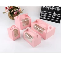 Cupcake Box Kotak Kue Box Souvenir Fancy Pink