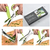 Gunting Multi Blade Stainless Steel Scissors Pemotong Sayur Vegetables